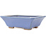 Rechthoekige blauwe bonsai pot van Hattori - 162 x 137 x 50 mm