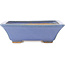 Rectangular blue bonsai pot by Hattori - 162 x 137 x 50 mm