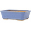 Maceta rectangular azul para bonsái de Hattori - 141 x 105 x 42 mm