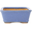 Maceta rectangular azul para bonsái de Hattori - 141 x 105 x 42 mm