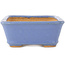 Maceta rectangular azul para bonsái de Hattori - 141 x 105 x 42 mm