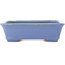 Maceta rectangular azul para bonsái de Hattori - 138 x 104 x 40 mm