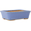 Maceta rectangular azul para bonsái de Hattori - 141 x 105 x 42 mm