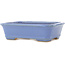 Maceta rectangular azul para bonsái de Hattori - 138 x 104 x 40 mm