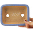 Maceta rectangular azul para bonsái de Hattori - 141 x 105 x 42 mm