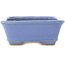 Maceta rectangular azul para bonsái de Hattori - 138 x 104 x 40 mm