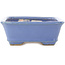 Maceta rectangular azul para bonsái de Hattori - 138 x 104 x 40 mm