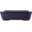 Pot à bonsaï rectangulaire bleu foncé de Hattori - 162 x 130 x 47 mm