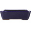 Pot à bonsaï rectangulaire bleu foncé de Hattori - 162 x 130 x 47 mm