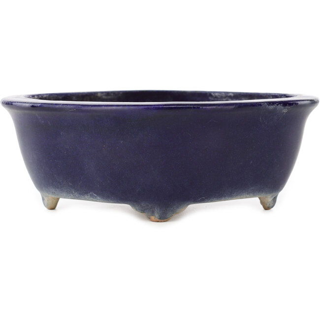 Pot à bonsaï Mokko bleu foncé par Hattori - 162 x 138 x 58 mm