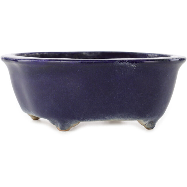 Maceta para bonsái azul oscuro Mokko de Hattori - 162 x 138 x 58 mm