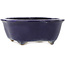 Pot à bonsaï Mokko bleu foncé par Hattori - 162 x 138 x 58 mm