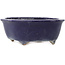Pot à bonsaï Mokko bleu foncé par Hattori - 162 x 138 x 58 mm
