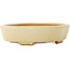 Pot à bonsaï Mokko blanc cassé par Hattori - 163 x 140 x 40 mm