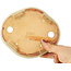 Maceta para bonsái Mokko en color blanco roto de Hattori - 163 x 140 x 40 mm