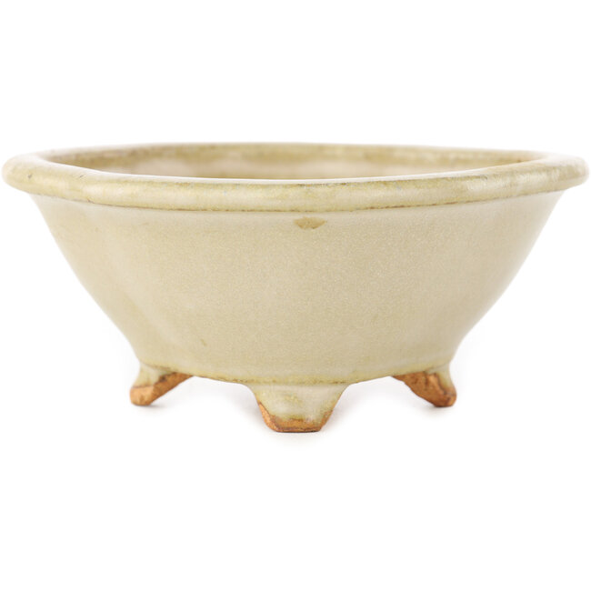 Mokko off-white bonsai pot van Hattori - 135 x 115 x 47 mm