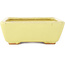 Maceta rectangular amarilla para bonsái de Hattori - 162 x 135 x 49 mm