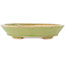 Pot à bonsaï ovale vert de Hattori - 167 x 130 x 38 mm