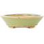Pot à bonsaï ovale vert de Hattori - 167 x 130 x 38 mm