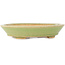 Pot à bonsaï ovale vert de Hattori - 167 x 130 x 38 mm