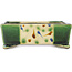Maceta rectangular para bonsái verde y azul de Terahata Satomi Mazan - 153 x 128 x 52 mm