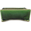 Maceta rectangular para bonsái verde y azul de Terahata Satomi Mazan - 153 x 128 x 52 mm