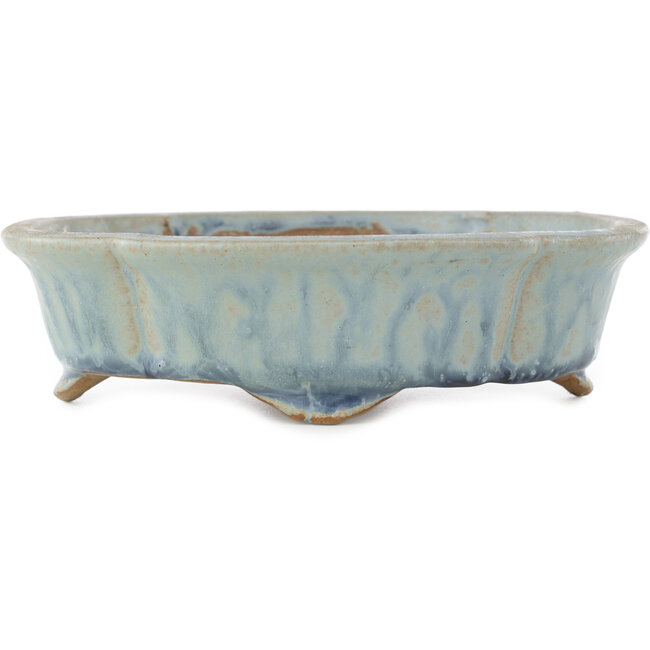 Maceta para bonsái azul Mokko de Shibakatsu - 160 x 135 x 45 mm