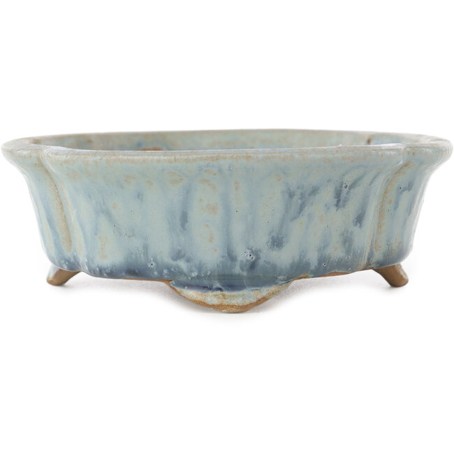 Maceta para bonsái azul Mokko de Shibakatsu - 160 x 135 x 45 mm