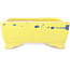 Pot à bonsaï rectangulaire jaune et bleu de Shibakatsu - 128 x 98 x 38 mm