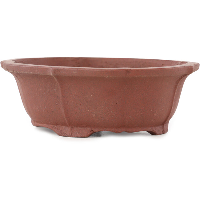 Maceta para bonsái sin esmaltar Mokko de Shibakatsu - 140 x 125 x 50 mm