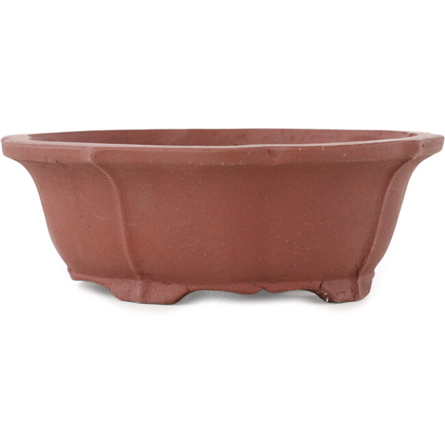 Maceta para bonsái sin esmaltar Mokko de Shibakatsu - 140 x 125 x 50 mm