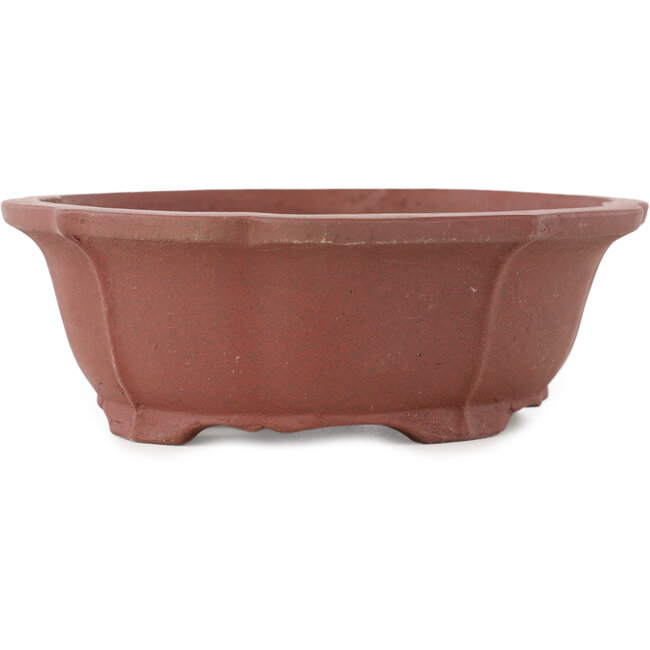 Mokko unglazed bonsai pot by Shibakatsu - 140 x 125 x 50 mm