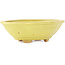 Pot à bonsaï Mokko jaune par Hattori - 163 x 140 x 48 mm