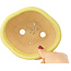 Pot à bonsaï Mokko jaune par Hattori - 163 x 140 x 48 mm