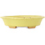 Vaso bonsai giallo Mokko di Hattori - 163 x 140 x 40 mm