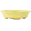 Vaso bonsai giallo Mokko di Hattori - 163 x 140 x 40 mm