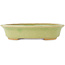 Pot à bonsaï ovale vert de Hattori - 167 x 133 x 37 mm