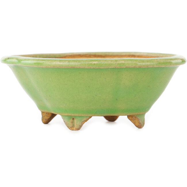 Vaso bonsai verde Mokko di Hattori - 135 x 115 x 50 mm