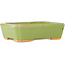 Rectangular green bonsai pot by Hattori - 142 x 107 x 40 mm