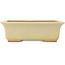 Rechthoekige witte bonsai pot van Hattori - 175 x 130 x 55 mm
