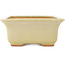 Rechthoekige witte bonsai pot van Hattori - 175 x 130 x 55 mm