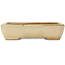 Rectangular white bonsai pot by Hattori - 151 x 115 x 40 mm