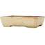 Maceta rectangular blanca para bonsái de Hattori - 151 x 115 x 40 mm
