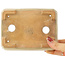 Pot à bonsaï rectangulaire blanc de Hattori - 151 x 115 x 40 mm