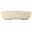 Vaso bonsai ovale bianco di Hattori - 165 x 127 x 40 mm