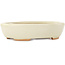 Vaso bonsai ovale bianco di Hattori - 165 x 127 x 40 mm