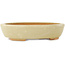 Vaso bonsai ovale bianco di Hattori - 165 x 127 x 40 mm