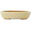 Vaso bonsai ovale bianco di Hattori - 165 x 127 x 40 mm