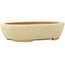 Vaso bonsai ovale bianco di Hattori - 165 x 127 x 40 mm