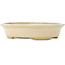 Vaso bonsai ovale bianco di Hattori - 165 x 132 x 38 mm